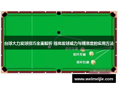 台球大力发球技巧全面解析 提高发球威力与精准度的实用方法